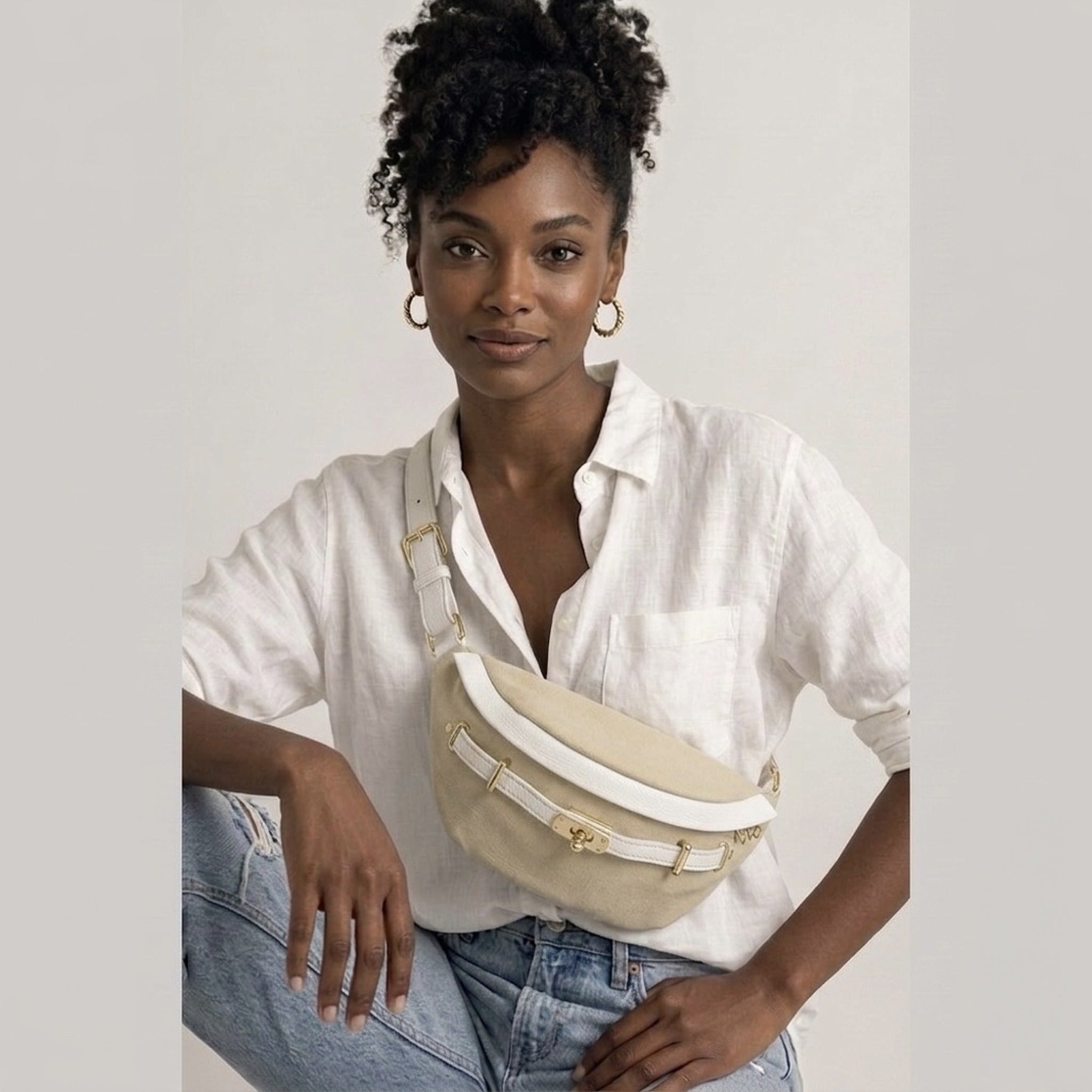 バケハベージュ RENEE Canvas Bum Bag – Justin Gregory