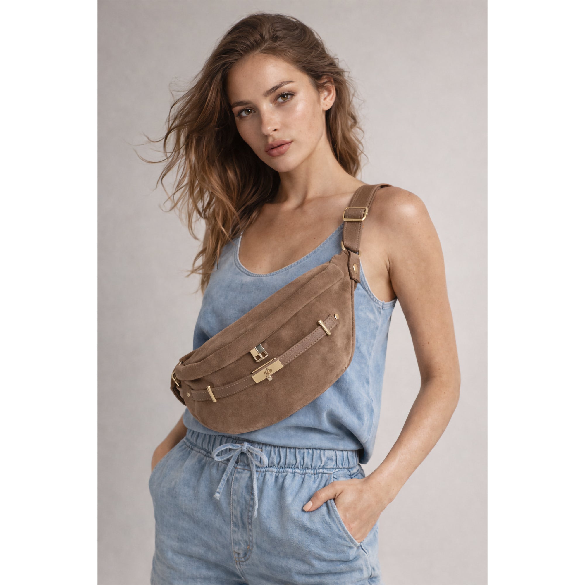 RENEE Suede Bum Bag – Justin Gregory